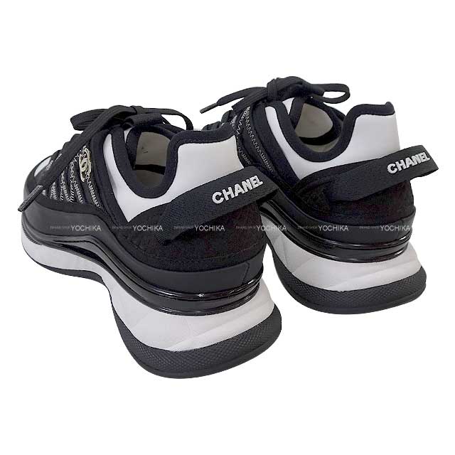 CHANEL シャネル スニーカー ココマーク メッシュ #37 黒 (ブラック