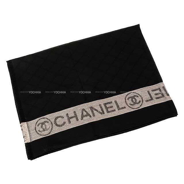 CHANEL シャネル ストール ココマーク ロゴ フリンジ マトラッセ 大判