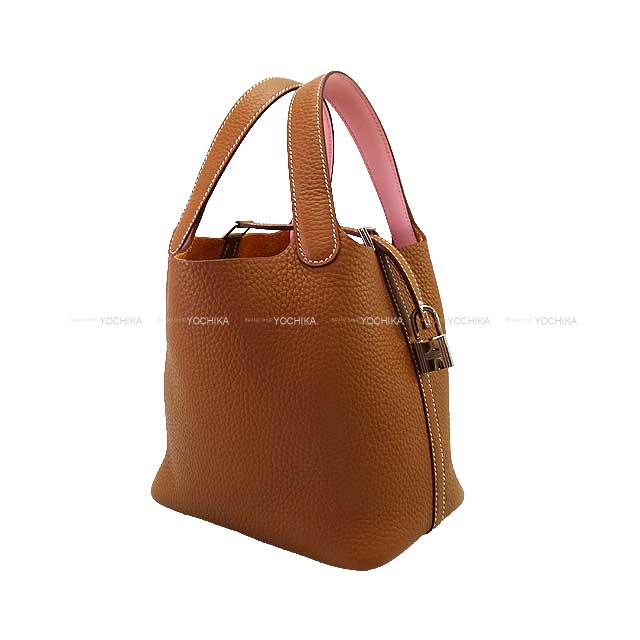HERMES エルメス ハンドバッグ ピコタンロック 18 PM エクラ ゴールド