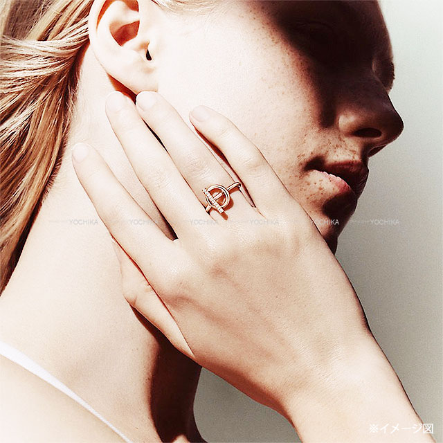 HERMES エルメス リング・指輪 リング エシャペ PM ピンクゴールド