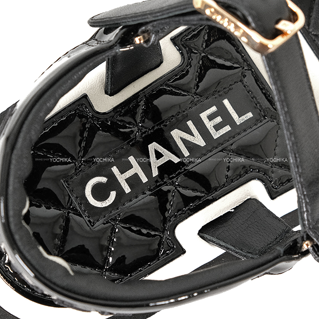 CHANEL シャネル サンダル スポーツ ロゴ ココマーク マトラッセ 黒