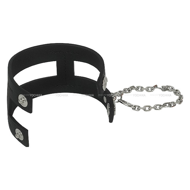 HERMES エルメス 手袋 グローブホルダー 手袋 コアラ H型チェーン 黒