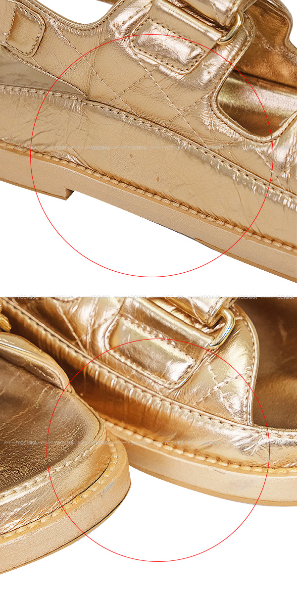 CHANEL シャネル サンダル チェーン ココマーク マトラッセ スポーツ