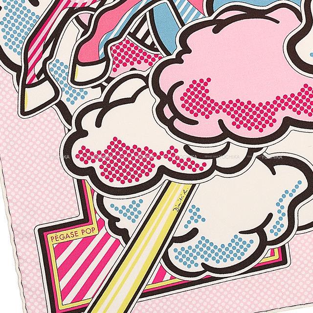 HERMES エルメス スカーフ カレ45 ガヴロッシュ ペガサスポップ ローズ