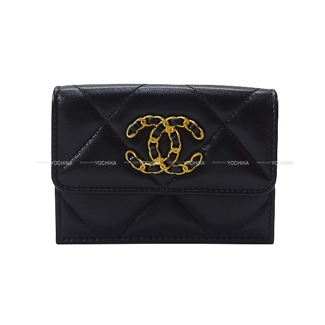 CHANEL シャネル 三つ折り財布 マトラッセ 19 スモール フラップ