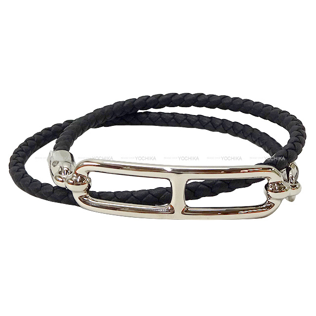 HERMES エルメス ブレスレット ルリ ロウリス ドゥブルトゥール #T2 黒