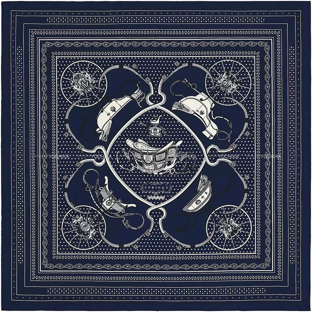 HERMES エルメス スカーフ カレ140 カレジュアン140 スプリング