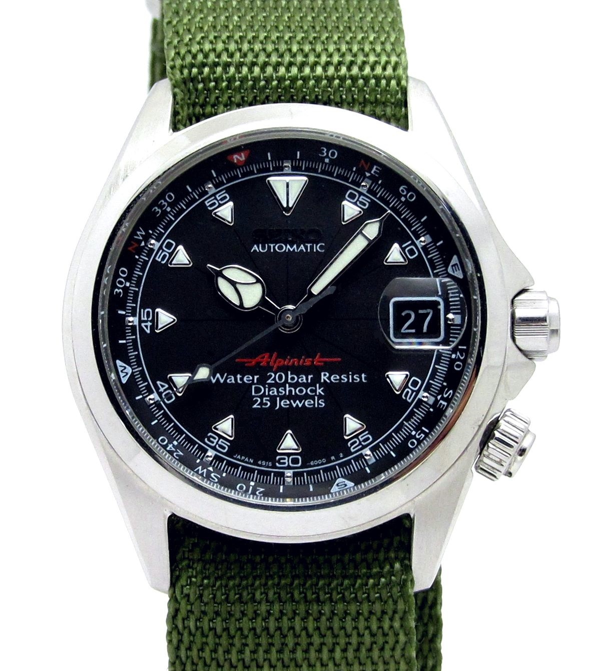 セイコー SEIKO ”4S メカニカル アルピニスト SCVF005” ブラック文字盤