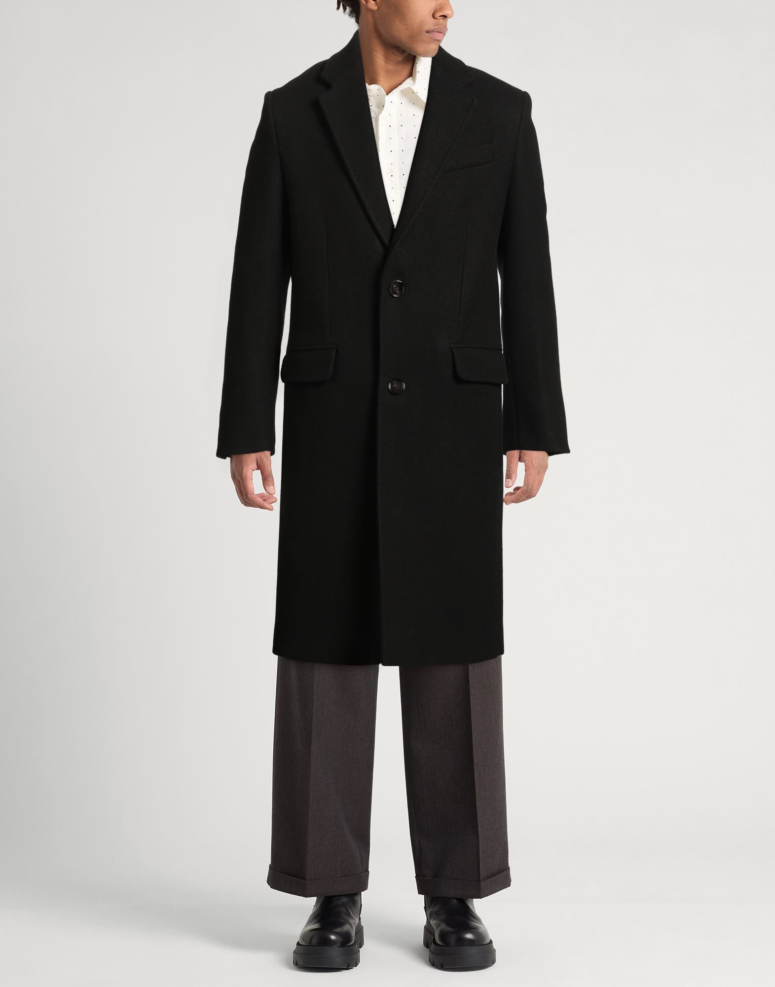 AMI ALEXANDRE MATTIUSSI コート＆ブルゾン | コート ブラック メンズ