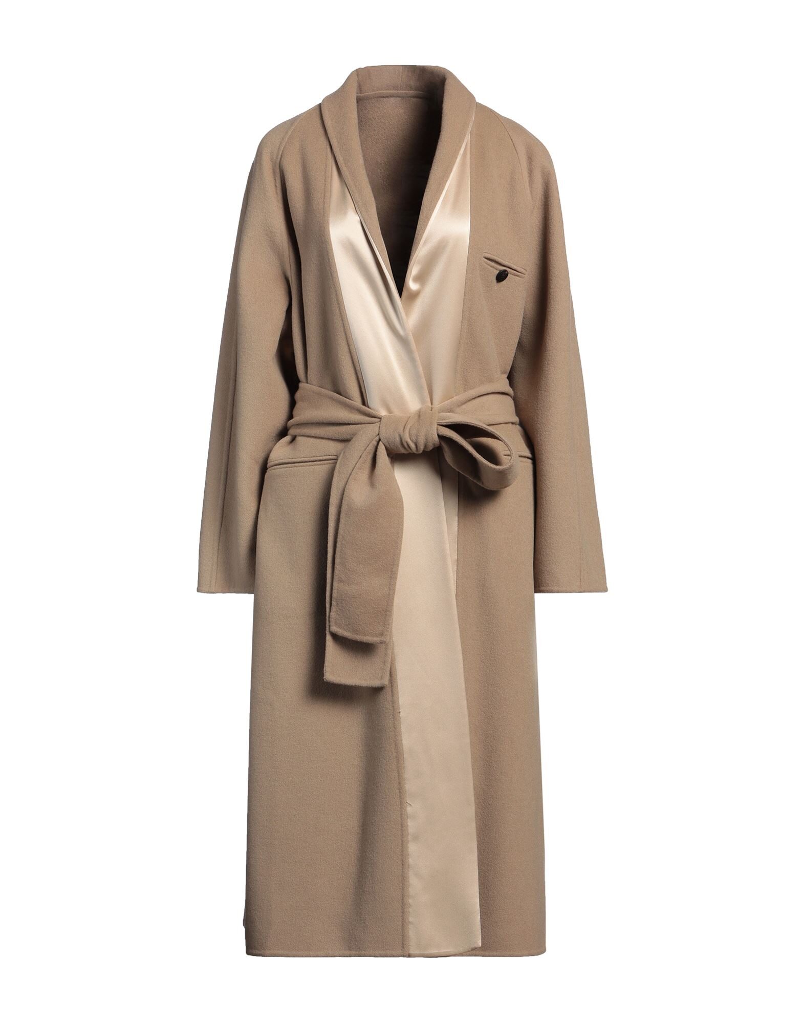 FERRAGAMO コート＆ブルゾン | コート キャメル レディース | YOOX