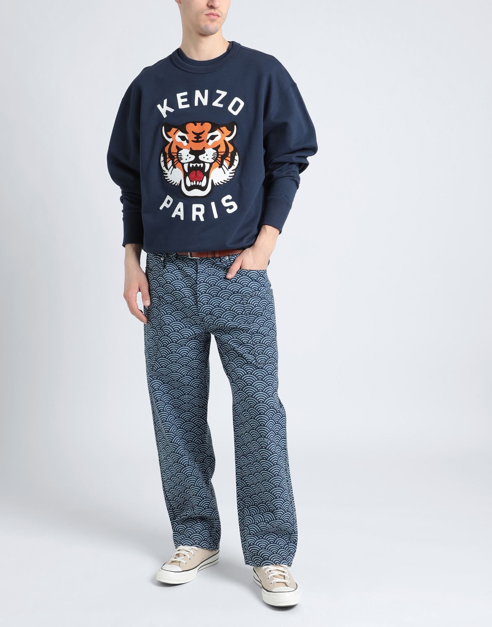 KENZO ニット＆スウェット | スウェット ネイビー メンズ | YOOX