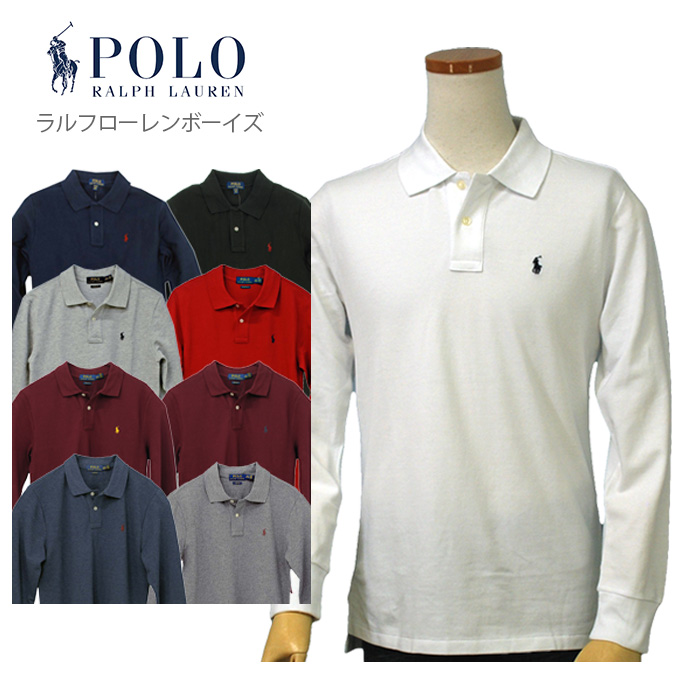 POLO ラルフローレン長袖 鹿の子ポロシャツ 長袖 ポロ、ラガ-シャツ