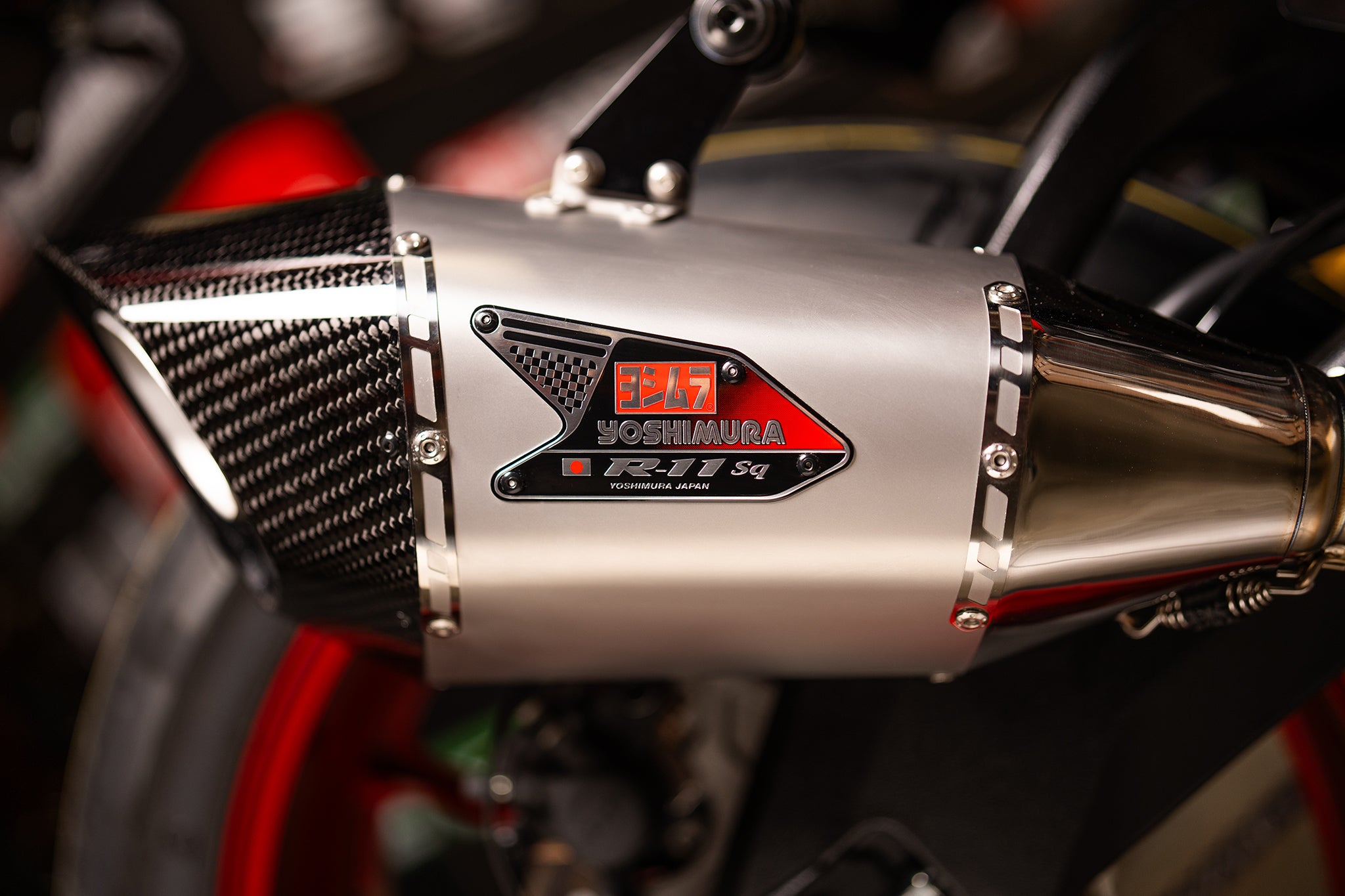 Yoshimura GSX-R1000 2017-25 R-11Sq Stainless Slip-On Exhaust, w