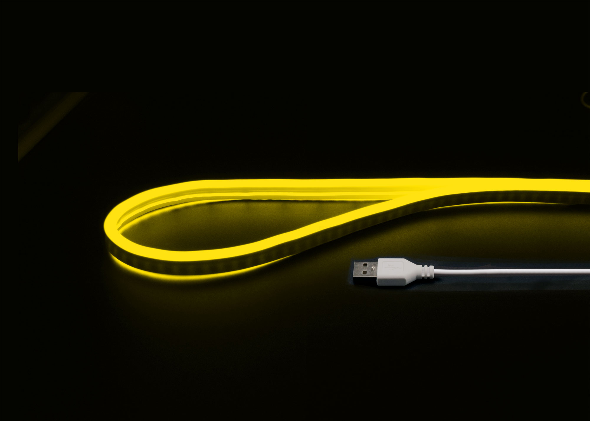 LEDネオンチューブライト イエロー1m｜YAZAWA CORPORATION