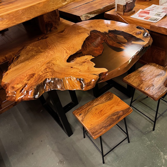 屋久杉レジンテーブル リメイク注文