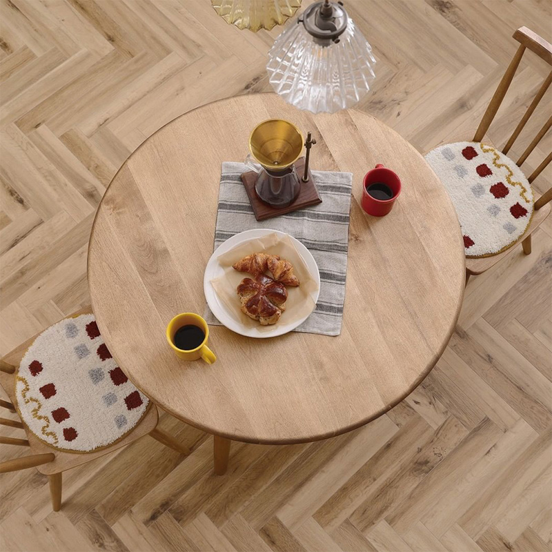 ダイニングテーブル 90丸 棚付き 円形[ロジー90 ] nora