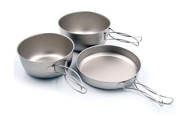 チタンクッカー3点セット 収納袋付 | 株式会社山谷産業【村の鍛冶屋