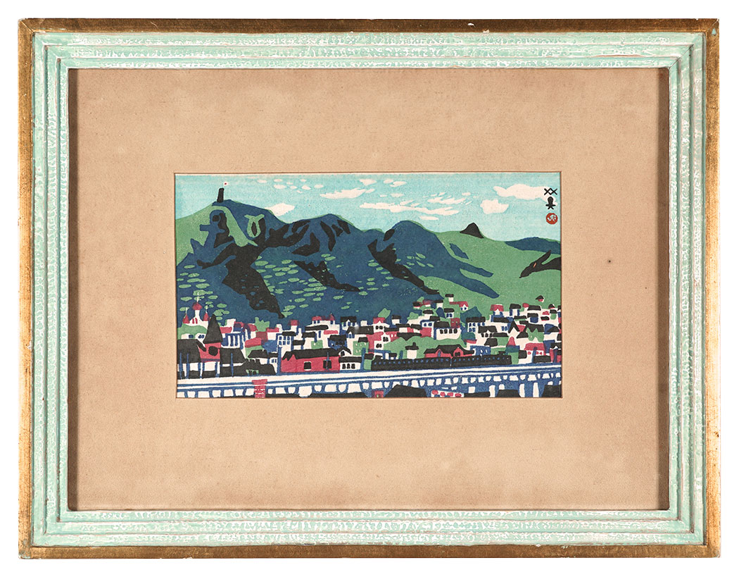 川西英「神戸百景 背山眺望」 | 山田書店美術部オンラインストア