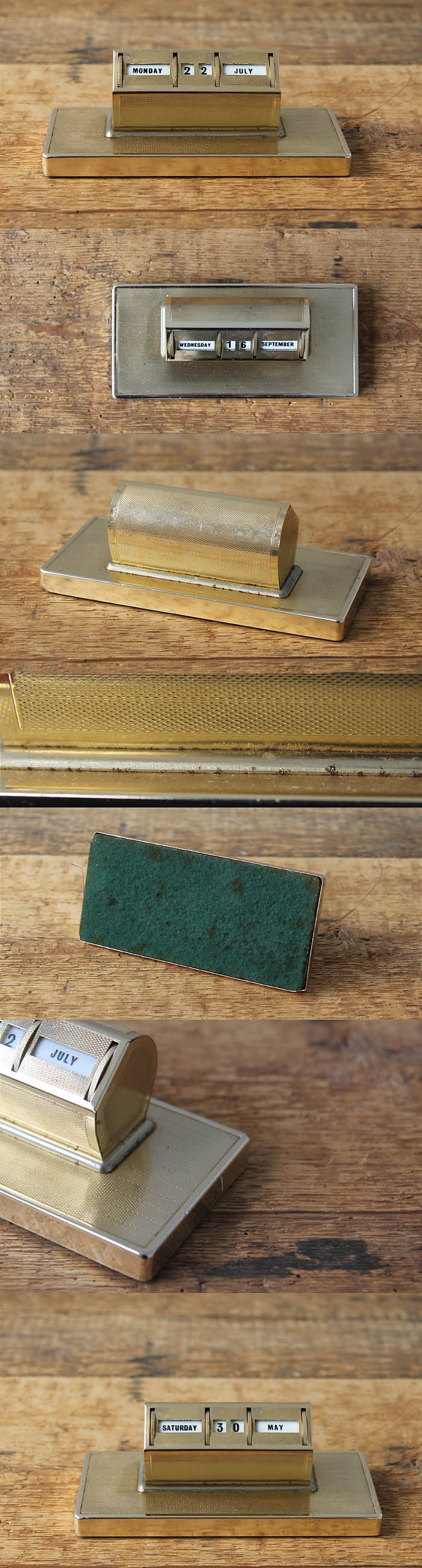 イギリス アンティーク雑貨 メカニカルカレンダー 卓上カレンダー 店舗
