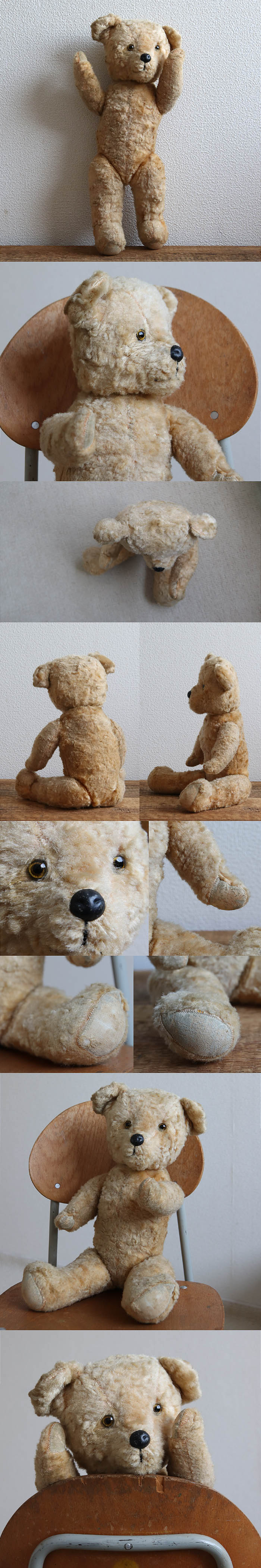 イギリス アンティーク テディベア ぬいぐるみ くま クマ インテリア