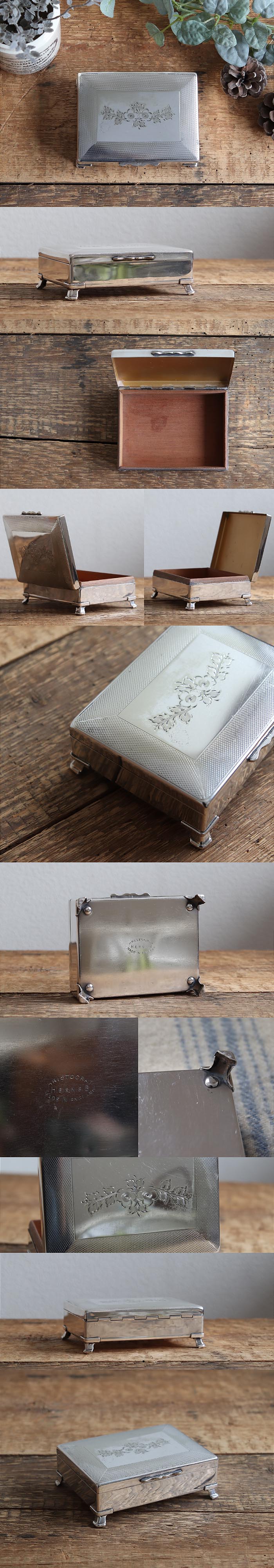 イギリス アンティーク シガレットケース/シルバープレート/銀メッキ