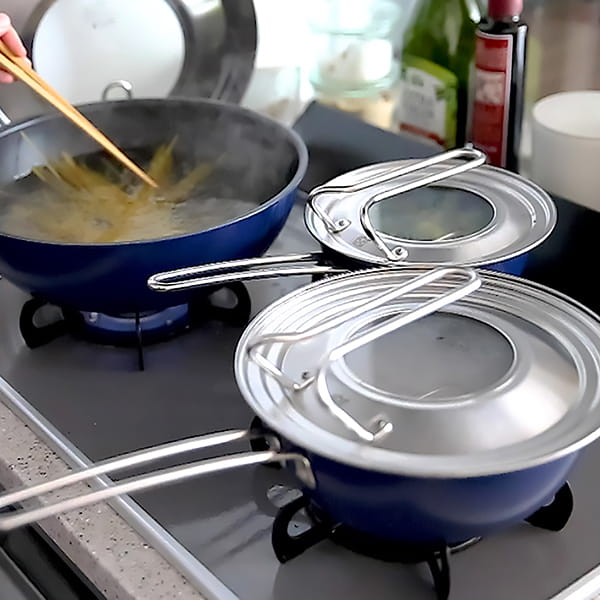 WEB限定セット】直火専用 深型フライパン28cmとフライパンカバーの