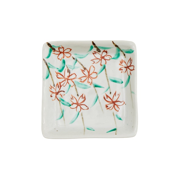 WEB限定】中尾万作さんの桜四方浅皿｜作家もの｜料理家 栗原はるみ