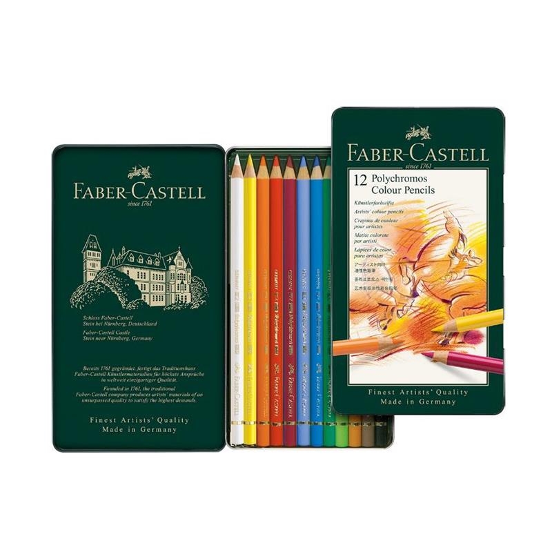 Faber-Castell ファーバーカステル ポリクロモス色鉛筆 12色セット