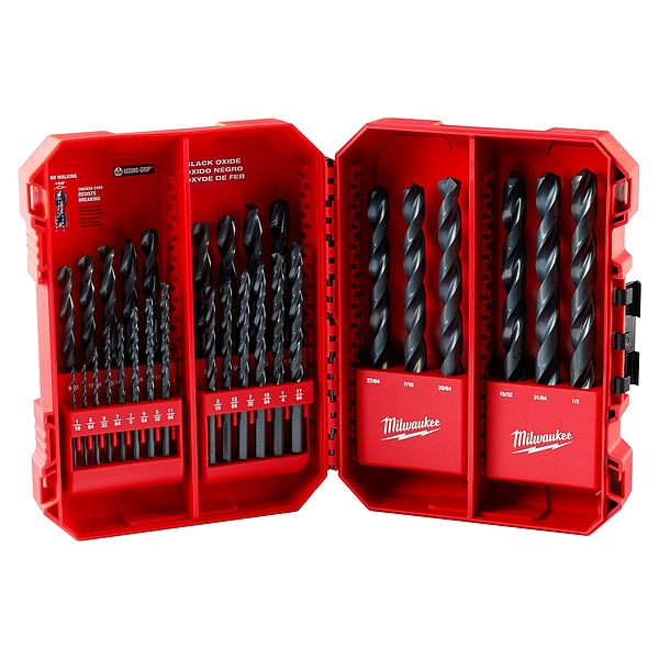 MILWAUKEE THUNDERBOLT Black Oxide Drill Bit Set - 29 PC (48-89