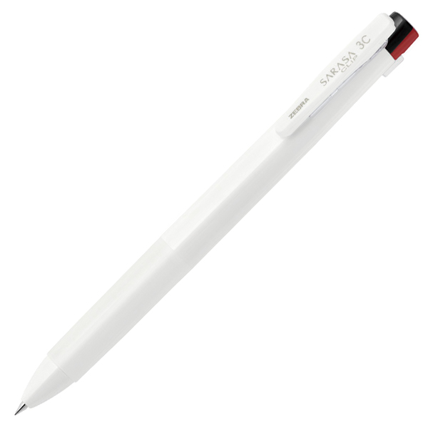 サラサクリップ3C 0．5 白(0.5mm 3色（黒・赤・青インク）): 本体