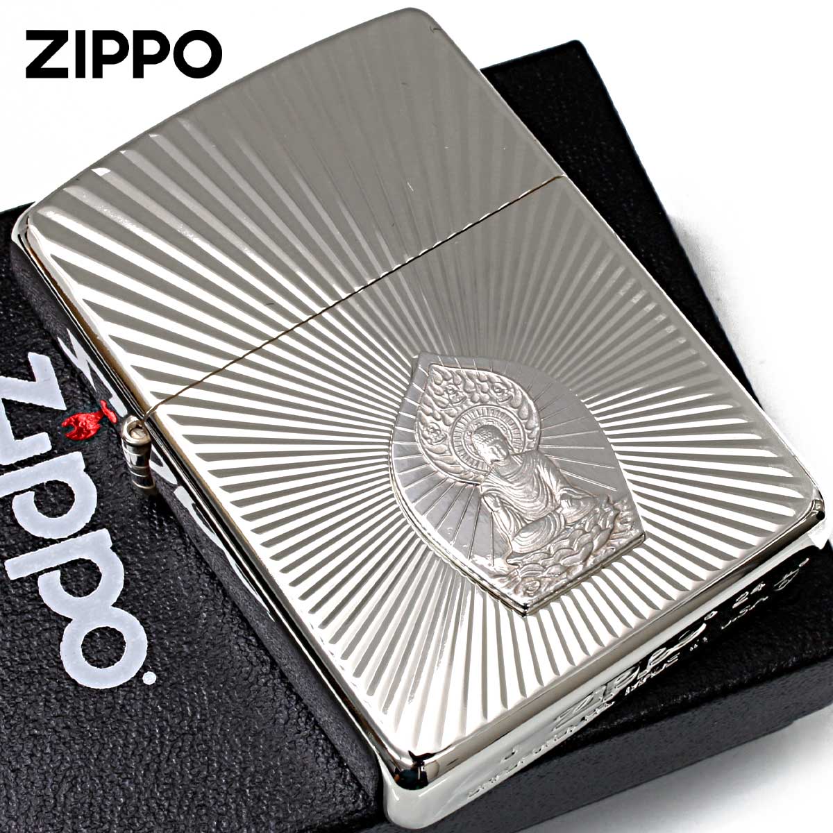 Zippo ジッポー ARMOR アーマー 純銀1000プレート貼り 釈迦如来｜Zippo