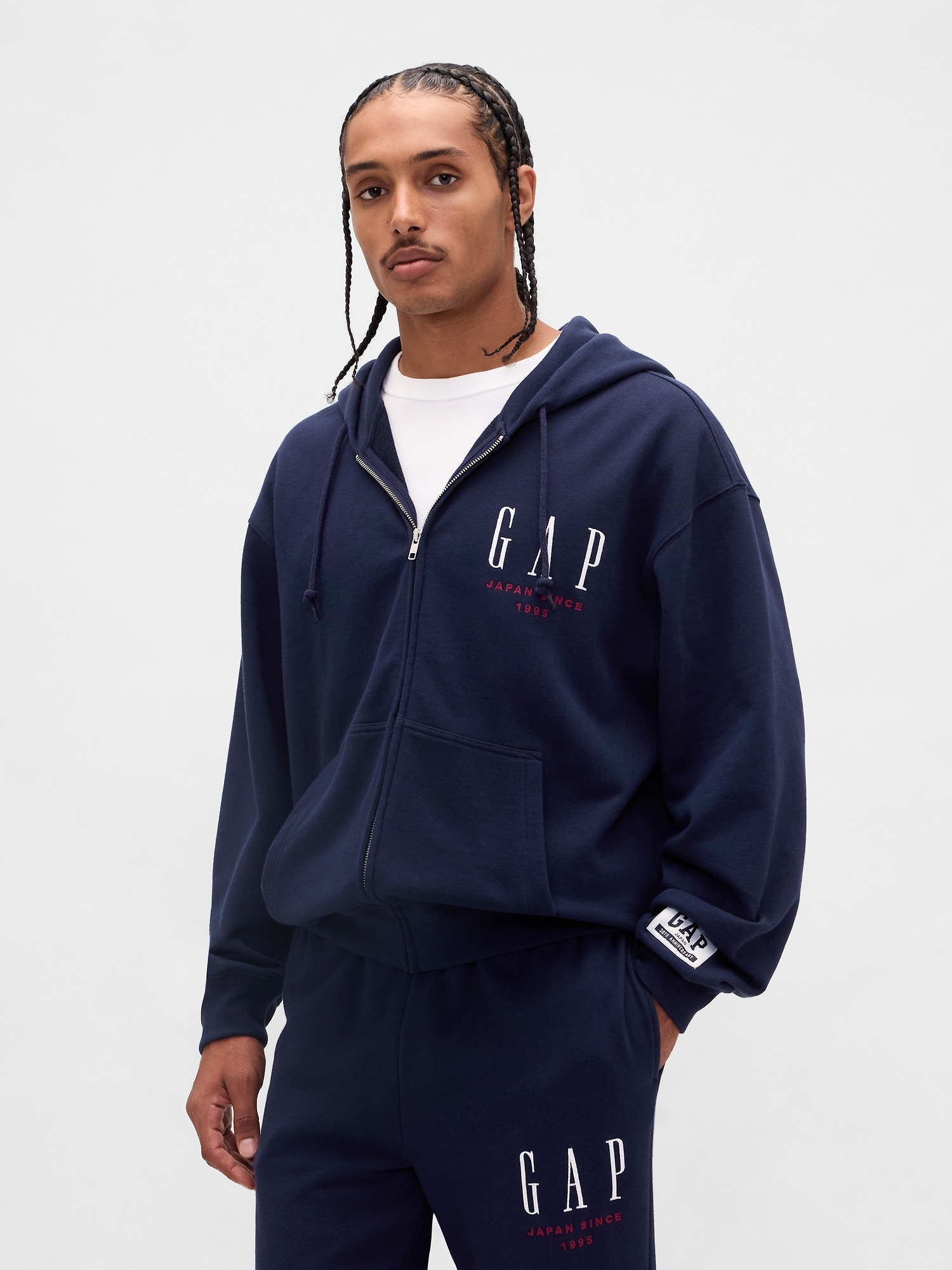 30th アニバーサリー ヘビーウェイト フレンチテリー GAPロゴ ジップ