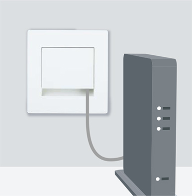 宅内LANパネル つなげてねット スイッチングHUB | インターネット配線