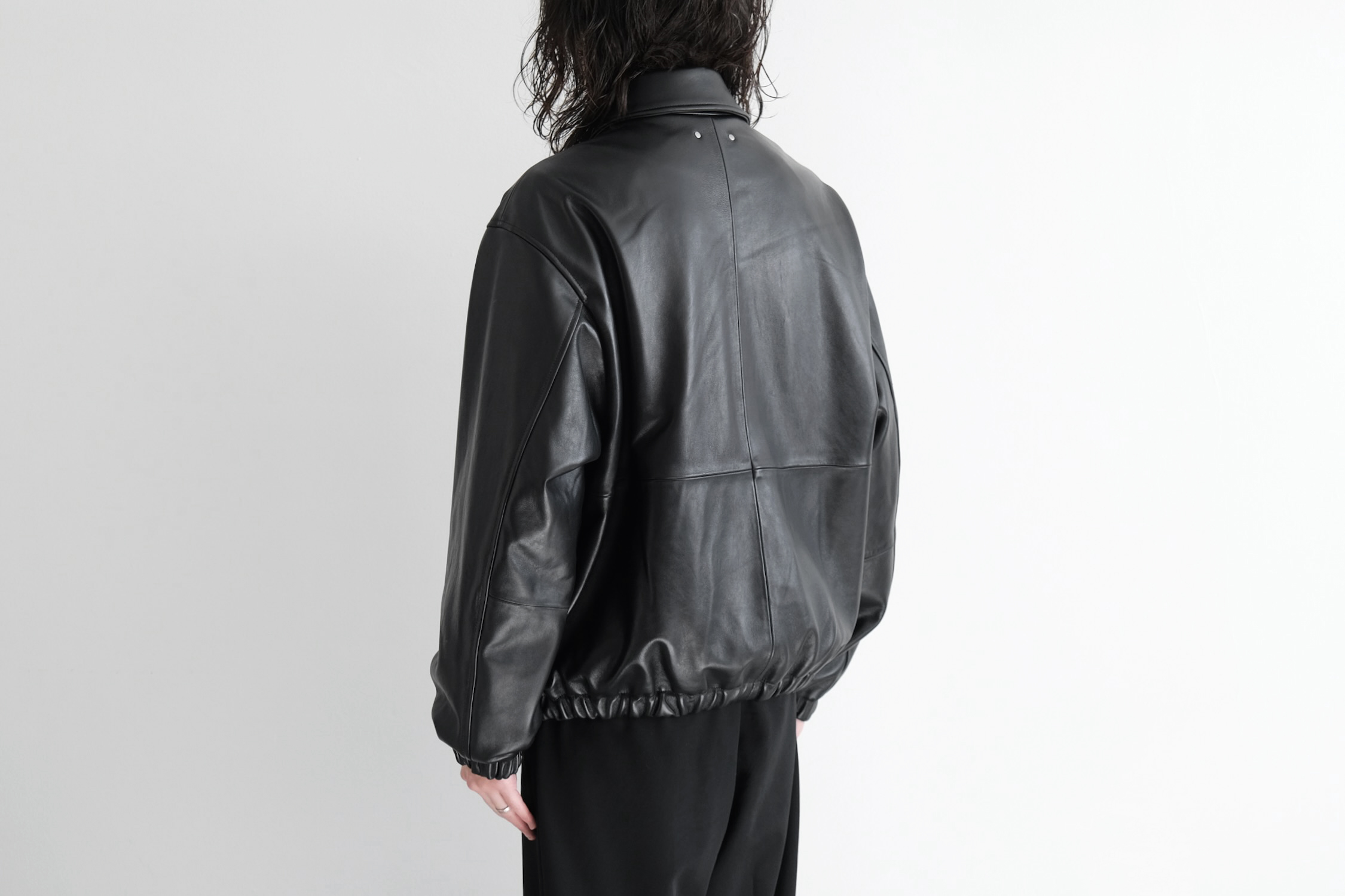 SHEEP LEATHER ZIP SHORT JACKET - WUNDER