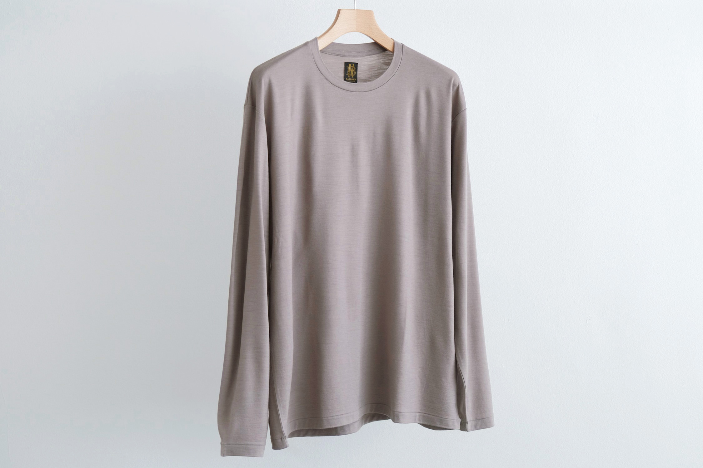 WASHABLE WOOL LONG SLEEVE T-SHIRT - WUNDER