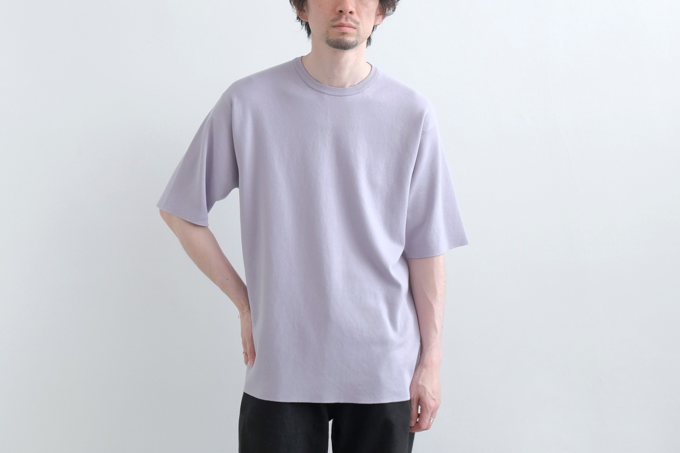 32G SMOOTH KNIT CREW NECK T-SHIRT - WUNDER
