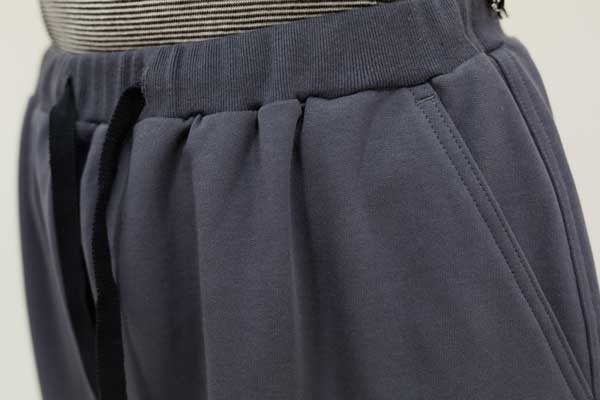 綿ミニ裏毛Wリブニット切替コクーンカーヴィーバレルパンツ 商品詳細