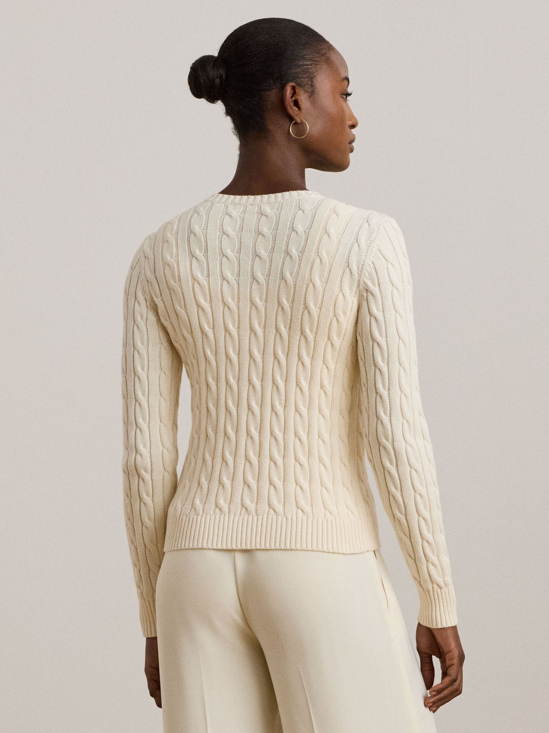 Buy Lauren Ralph Lauren Mascarpone Cream Ralhan Cable Knit Cotton