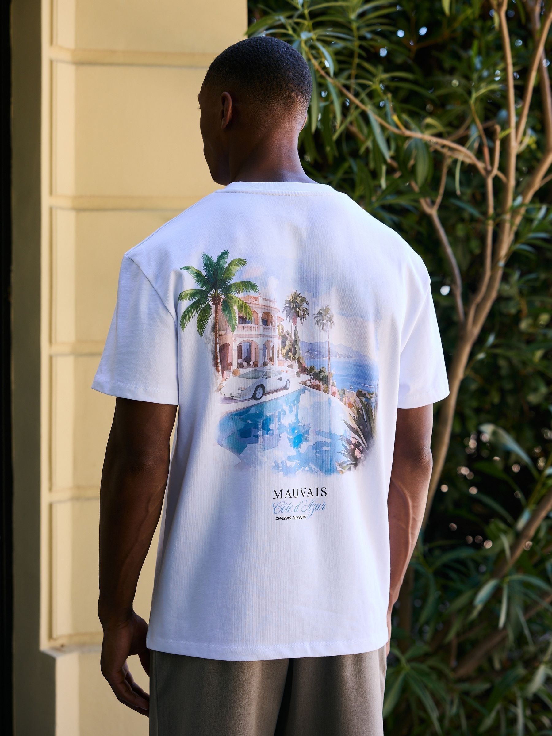 Buy MAUVAIS White Lake Side Liquidity Oversized T-Shirt from Next USA