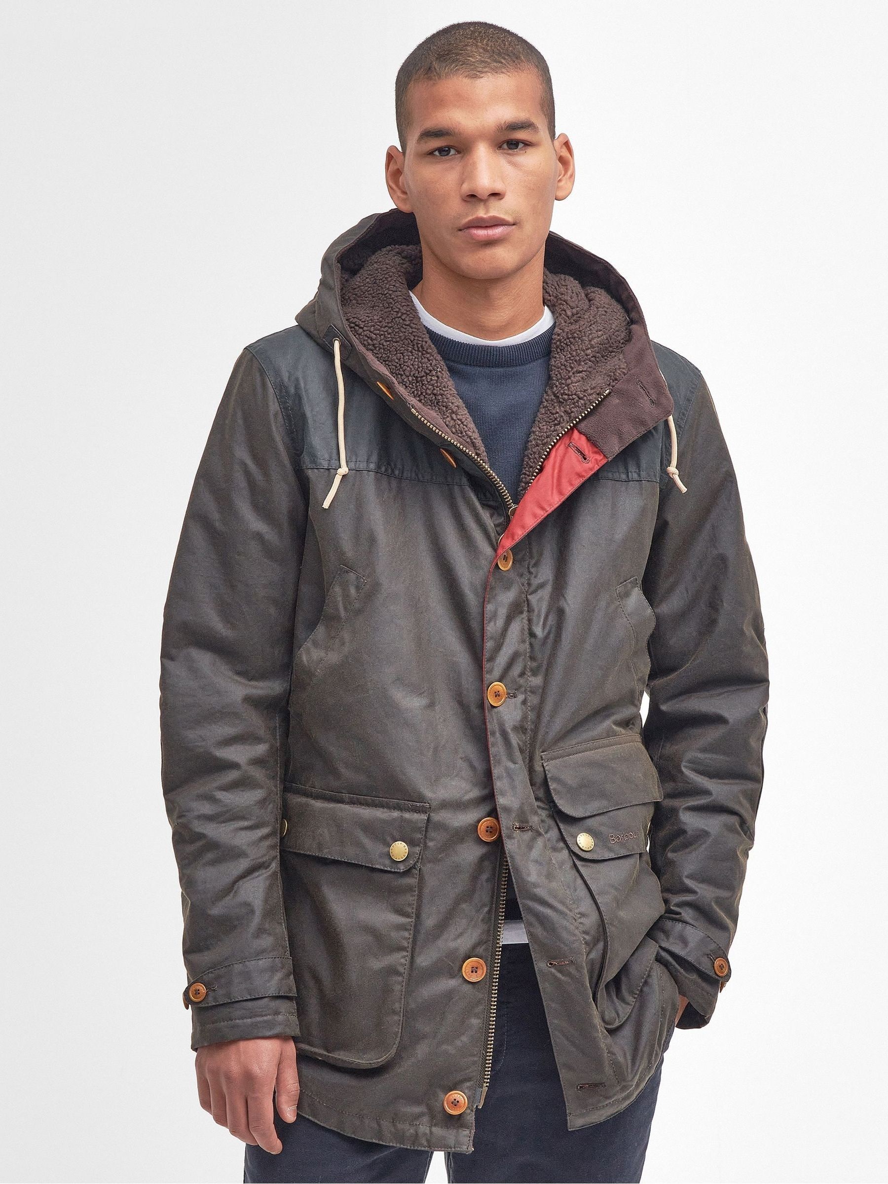 Buy Barbour® Olive Green Game Parka Jacket from Next USA