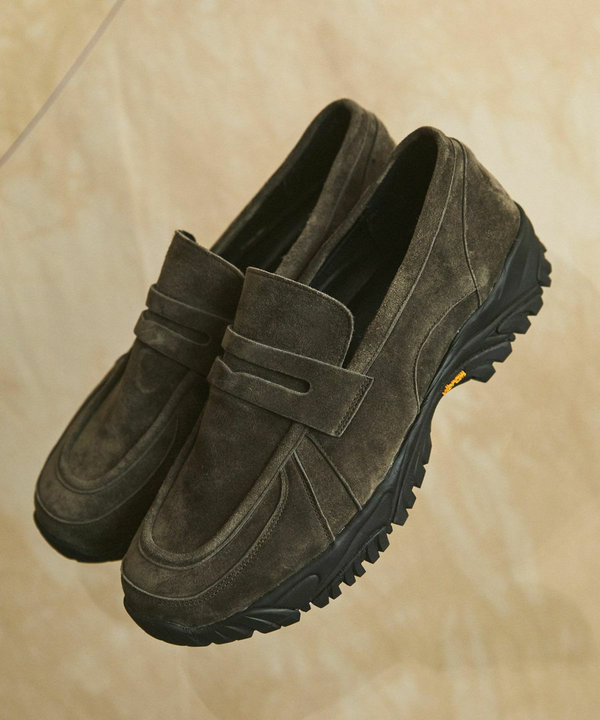 Vibram × OPENING ACT] ボリュームVIBRAMソールリアルレザースウェード