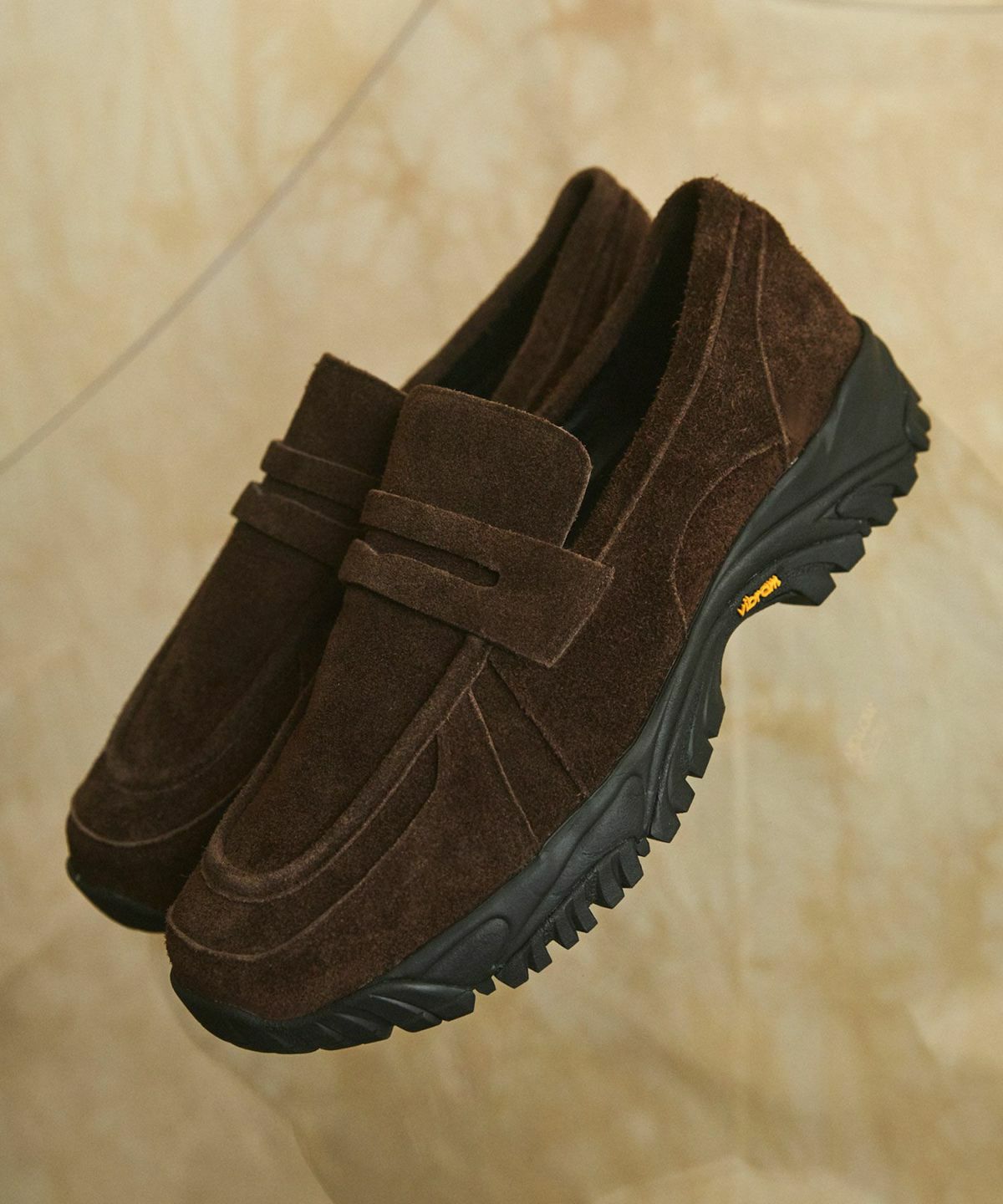 Vibram × OPENING ACT] ボリュームVIBRAMソールリアルレザースウェード