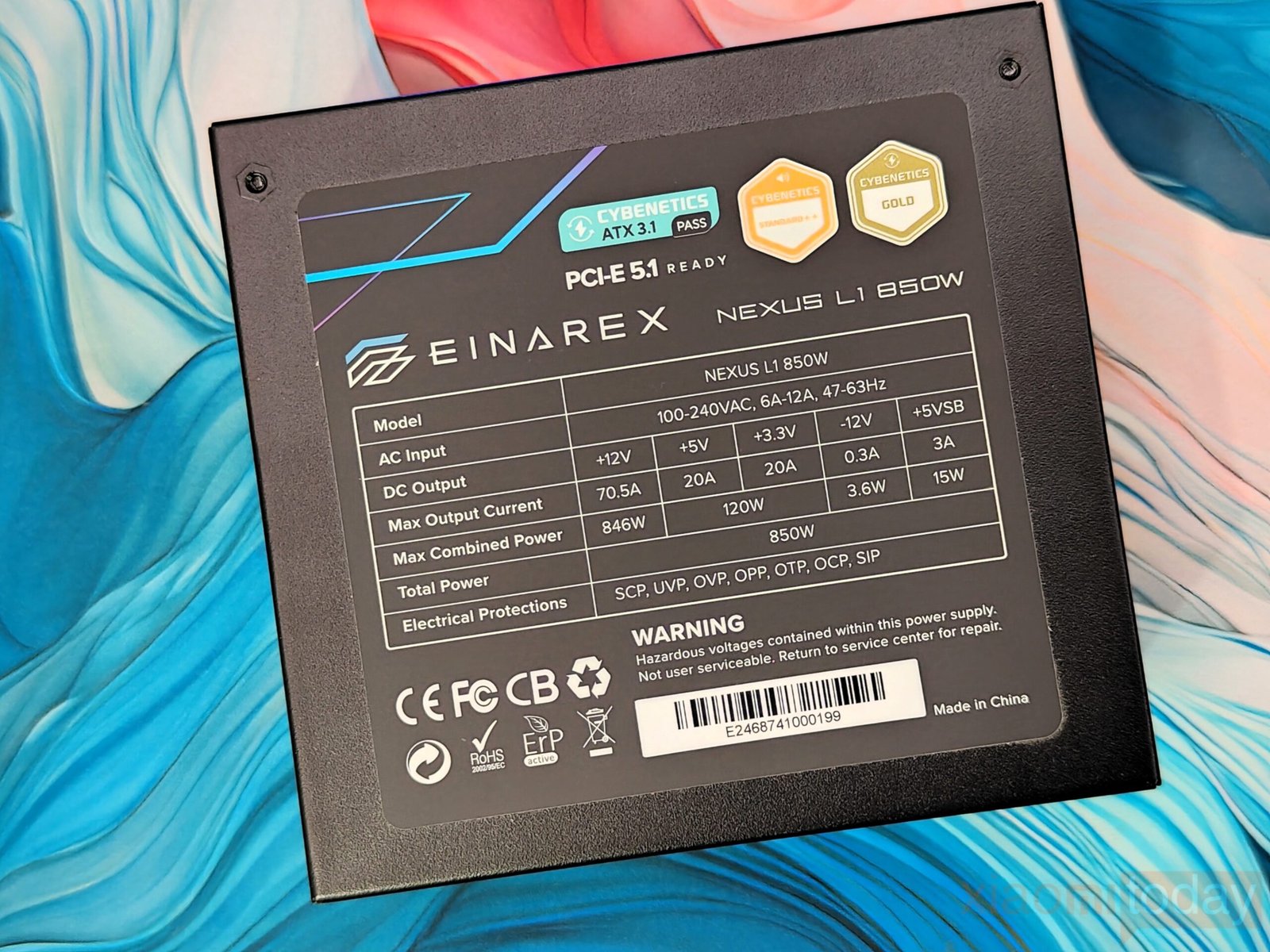 Einarex Nexus L1 Review: 850W Cybenetics Gold Full-Modular PSU