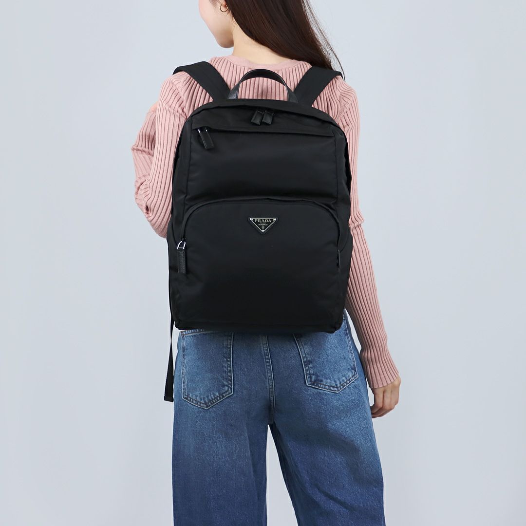 プラダ PRADA バッグ リュックサック 1BZ677 RV44 ブラック(F0002 NERO