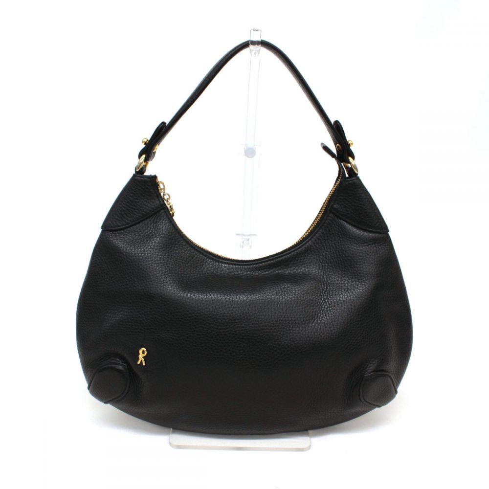 ロベルタディカメリーノ/ワンショルダーバッグ/R金具/レザー/ブラック