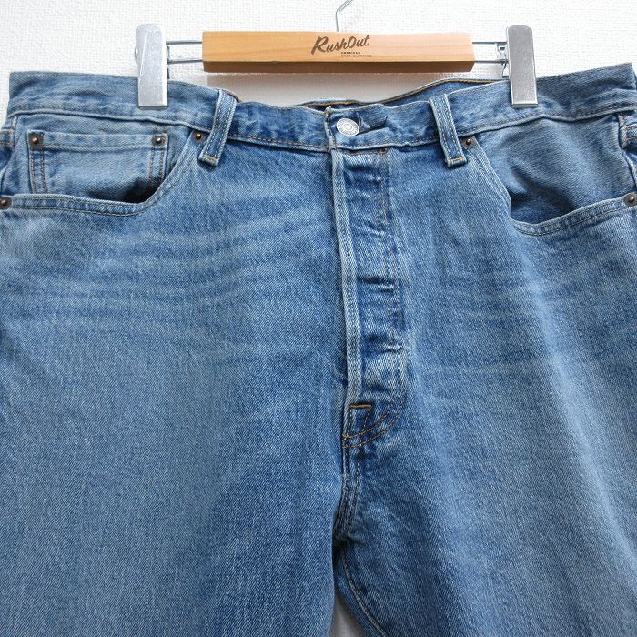 古着通販 W36☆古着 ジーンズ Levis リーバイス 501 メンズ ヒゲ 紺 デニム