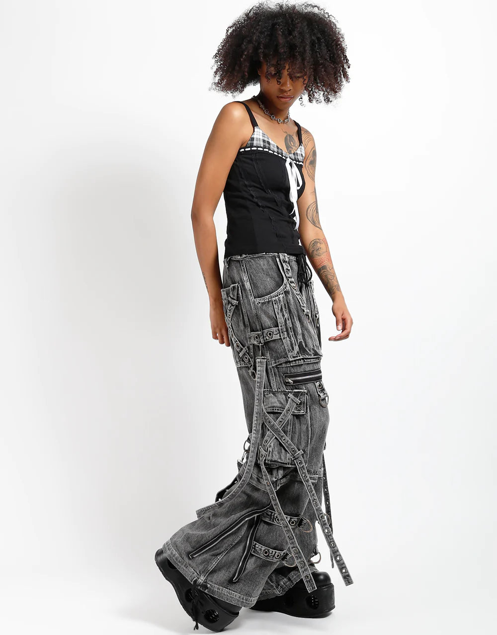 TRIPP NYC（トリップニューヨークシティ）//X-STRAP PANT FOG WASH