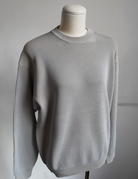 AURALEE Super Hard Twist Rib Knit P/O | 大阪心斎橋のメンズ洋服の