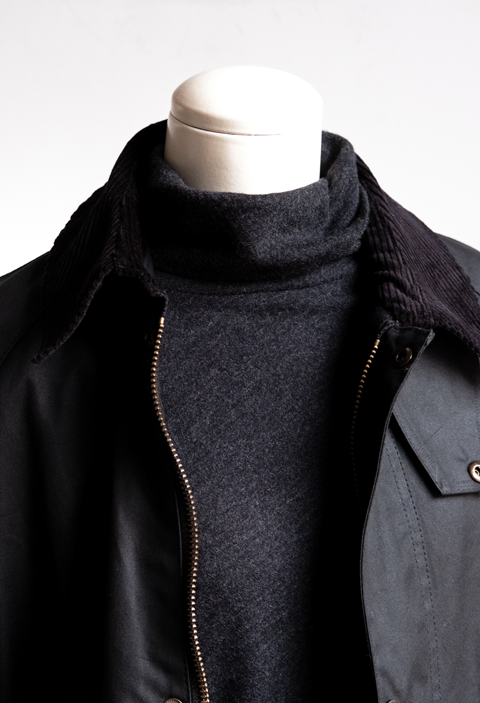 COMOLI ウール天竺 長袖タートルネック | 大阪心斎橋のメンズ洋服の