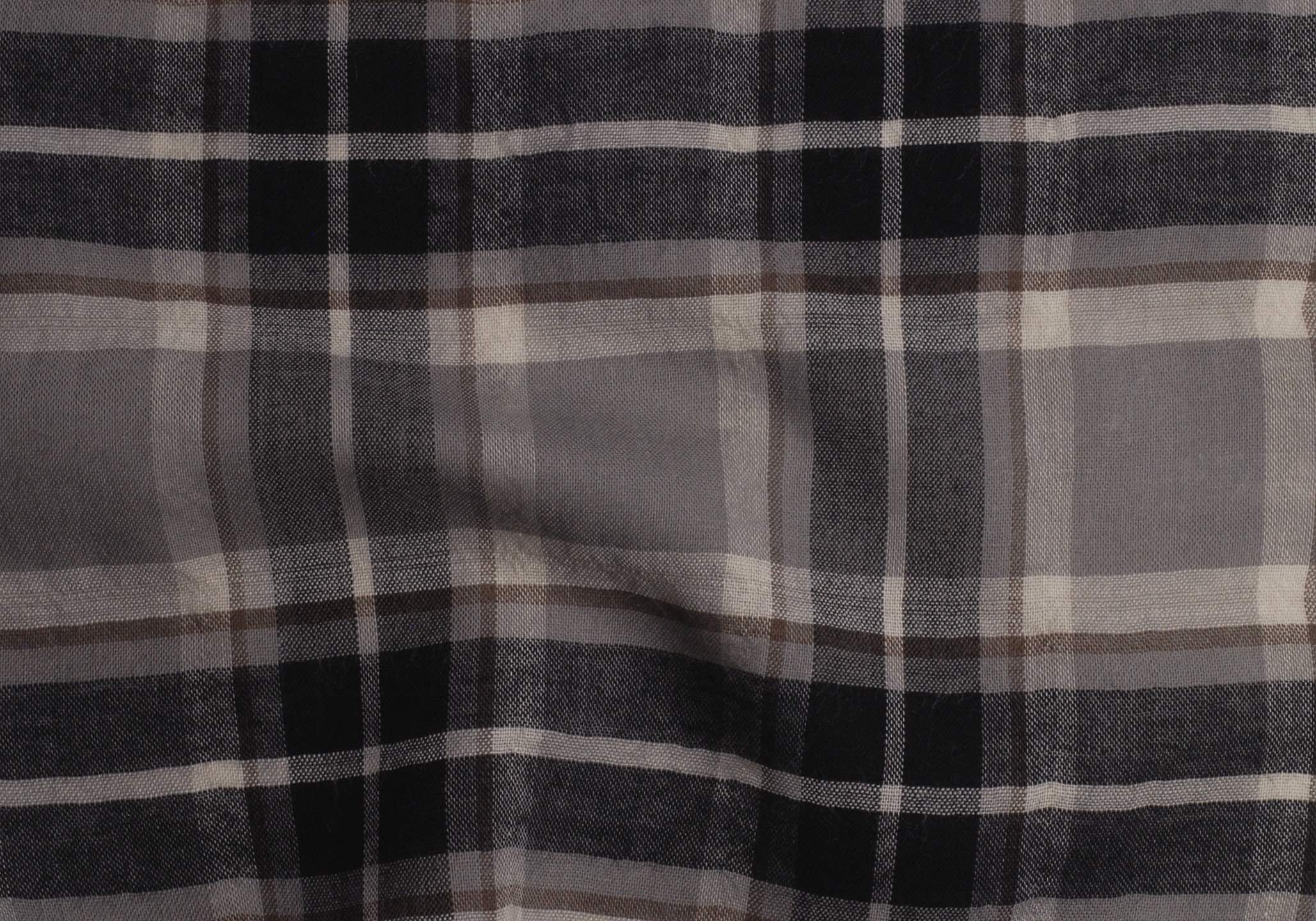 sw35518 fuwa.テンセル(TM)モダール繊維/コットンシャーリングチェック